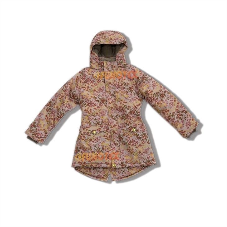 Qizlar uchun moʻynali parka koʻylagi