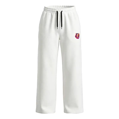 Heavy Cotton Blend Wide Leg Track Pants factory