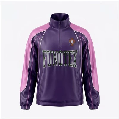 Men's Half-zip Shiny Piping Track Jacket Pullover